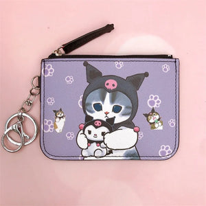 Mofusand x Sanrio Card Holder Coin Purse Keyring