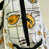 Sanrio Gudetama White Backpack Rucksack Schoolbags Travel Lazy Egg