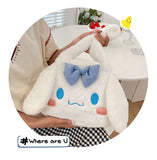 Sanrio Plush Cinnamoroll My Melody Kuromi Tote Shoulder Bag - LoveJojo