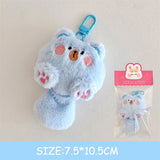 Cute Plush Cat Keychain – Kawaii Long Tailed Doll, Bag Pendant Accessory - Dimensions: 7.5 * 11cm, 7.5 * 10.5cm