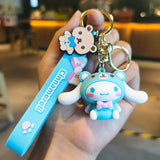 Kawaii Hello Kitty Keychain Sanrio My Melody Kuromi Cinnamoroll Car Key Ring Keychain