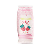 Pencil Case Strawberry Milk Box Bag Pink Pens Bag Japanese