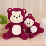 Cute Rose Red Bear Plush Toy