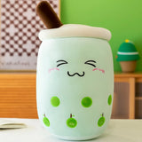 Cute Bubble Tea Plush Toy Stuffed Milk Tea Soft Boba Fruit Tea Cup Plushie