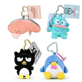 Sanrio Gudetama Tuxedo Sam Ahiru no Pekkle Hangyodon Kero Kero Keroppi Bad Badtz Maru Kirimichan Plush Keychain