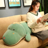 Kawaii Dinosaur Plush Cushion Big Green, Blue, Pink (80cm) Alligator Crocodile