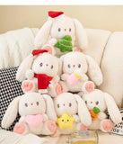 Hug Heart Bunny Plushie Stuffed Animals Carrot Star Decor Rabbit Toy Baby Bottle