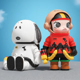 GENUINE POP MART MEGA SPACE MOLLY 100% Charlie Brown & Snoopy