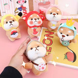 Corgi Shiba Inu Dog Puppy Plush Keychain