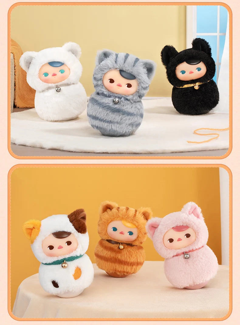 Genuine Pop Mart Pucky Roly-Poly Kitty Series - Vinyl Plush Blind