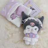 Sanrio Good Night Sleep Plush Keychain Masyumaro My Melody Piano Kawaii Bag Charm