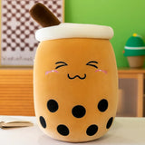 Cute Bubble Tea Plush Toy Stuffed Milk Tea Soft Boba Fruit Tea Cup Plushie