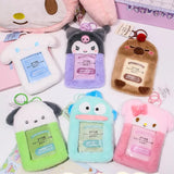 Sanrio Hello Kitty Plush Card Case Holder Keychain Kuromi My Melody Hangyudon Pochacco Cinnamoroll