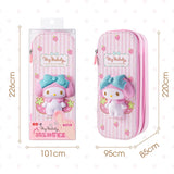 Sanrio Zipped Pencil Case Kawaii Hello Kitty Cinnamoroll My Melody