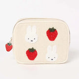 Miffy Strawberry Series Embroidered Makeup Storage Case
