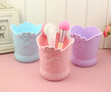 Floral Heart Pen Pot Organiser Tub Holder - Pink, Lilac, Blue