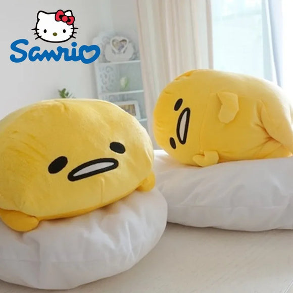 Sanrio Gudetama Plush Toys Kawaii Egg Soft Stuffed Plushie Dolls Lazy Egg Pillow 40cm