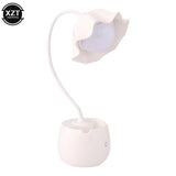 Flower LED Night Light Pen Pot Holder Lamp Pink - LoveJojo