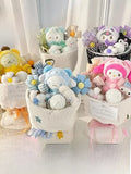 Sanrio Cinnamoroll Pochacco Kuromi Pompompurin Plush Flower Bouquet