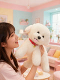 Teddy Dog Bichon Frise Puppy Plush White Stuffed Soft Animal Toy