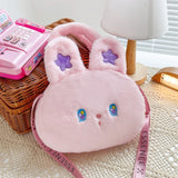 Rabbit Fur Star Bunny Plush Chain Bag Plush Cushion - LoveJojo