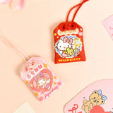 Omamori Keychain Embroidery Japanese Style Lucky Charm Bag Pendant