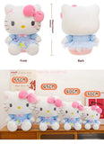 Sanrio Hello Kitty Big Pink Bow Blue Lace Dress Plushie