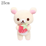 San-X Rilakkuma Bear Strawberry Plush Toy