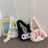 Sanrio Plush Cinnamoroll My Melody Kuromi Tote Shoulder Bag