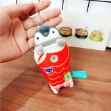 Penguin Ebi Fried Shrimp Prawn Plush Keychain 10cm