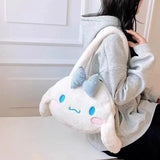 Sanrio Plush Cinnamoroll My Melody Kuromi Tote Shoulder Bag