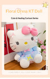 Sanrio Hello Kitty Big Pink Bow Blue Lace Dress Plushie