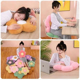 Fresh Colorful Pastel Flower Plush Toy Cushion - LoveJojo