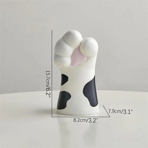 Cat Claw Design Vase Aesthetic Room Decoration Home Flower Pot Modern Table Decorative Vases Creative Bookshelf Ornaments Cute - LoveJojo