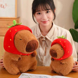 Kawaii Snack Attack: Hamburger Capybara Dog Pig Capibaras Pizza Bubble Tea Cushion Plush