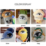 Penguin Ebi Fried Shrimp Prawn Plush Keychain 8cm
