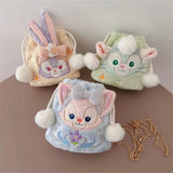 Disney StellaLou Drawstring Bag LinaBell Gelatoni Plush Cosmetic Bag