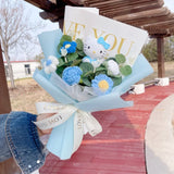 Sanrio Hello Kitty Crochet Roses Tulip Handmade Plush Bouquet