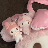 Sanrio Kawaii My Melody & My Sweet Piano Plush Keyring