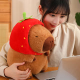 Kawaii Snack Attack: Hamburger Capybara Dog Pig Capibaras Pizza Bubble Tea Cushion Plush