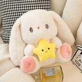 Hug Heart Bunny Plushie Stuffed Animals Carrot Star Decor Rabbit Toy Baby Bottle - LoveJojo