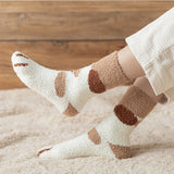 Fluffy Fuzzy Animal Cat Paw Print Socks Warm for Winter and Cold Weather