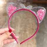 Glitter Sequins Cat Ear and Bow Headbands Multicoloured - LoveJojo