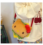 Kawaii Sanrio Hello Kitty Shoulder Burger Crossbody Bag