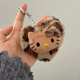 Sanrio Hello Kitty Leopard Print Keychain Pendant
