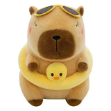 Kawaii Snack Attack: Hamburger Capybara Dog Pig Capibaras Pizza Bubble Tea Cushion Plush