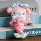 Sanrio Mermaid Cute Kuromi Hello Kitty Pochacco Plush Keyring
