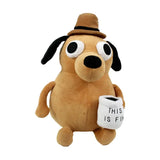 This Is Fine Meme Coffee Dog On Fire Plush