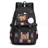 Capybara Backpack Laptop Large Capacity School Rucksack
