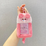 Sanrio Hello Kitty Plush Card Case Holder Keychain Kuromi My Melody Hangyudon Pochacco Cinnamoroll